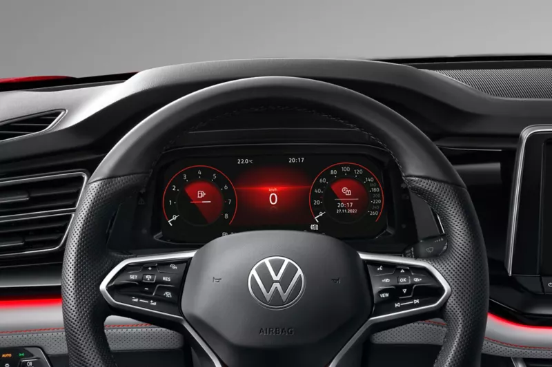 Hình minh họa: Đồng hồ kỹ thuật số 10.3 inch đa sắc màu.