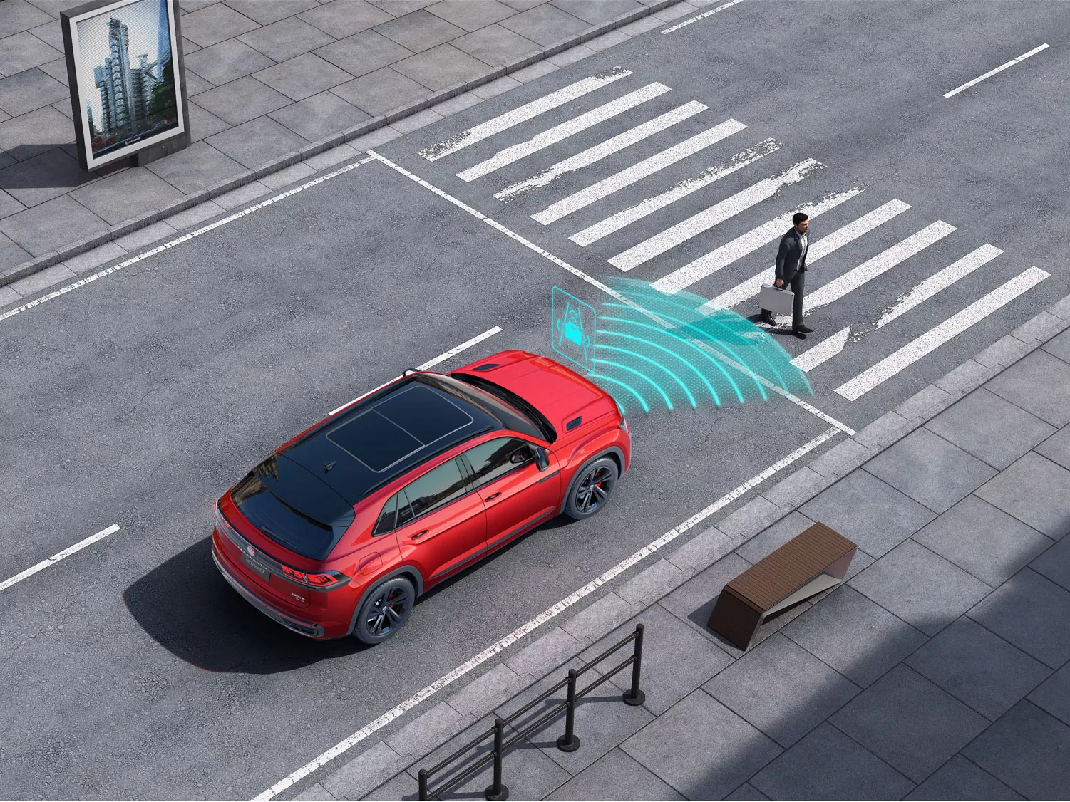 Hình ảnh minh họa: Hệ thống an toàn chủ động.