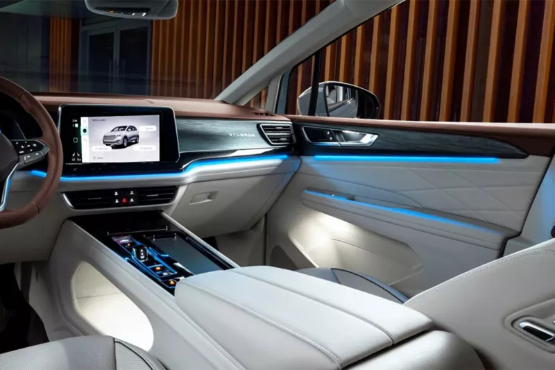 Hình minh họa: Đèn viền trang trí nội thất ambient lighting 30 màu (Luxury).