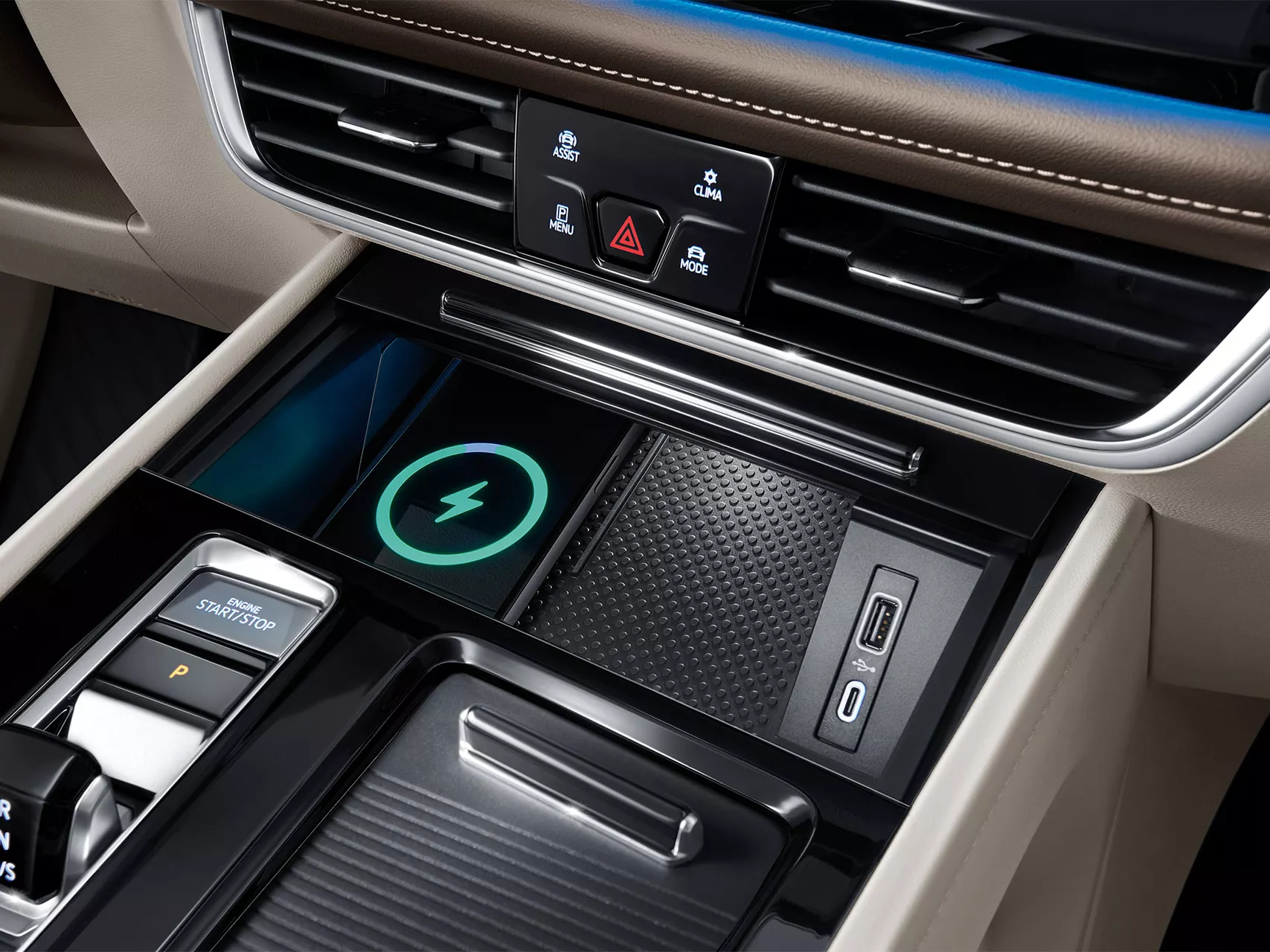 Hình minh họa: Chức năng sạc điện thoại không dây.